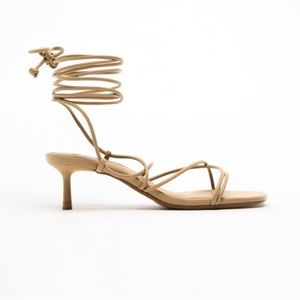 Zara lace up sandals